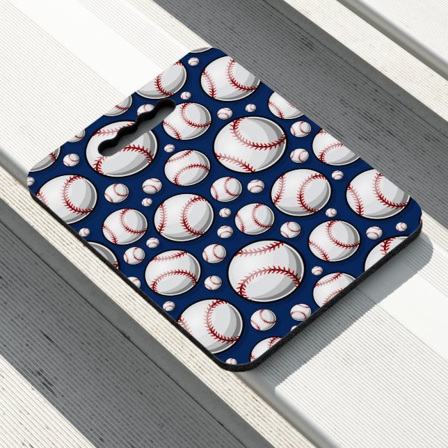Baseball Sports Pattern Seat Cushion (In Situ)