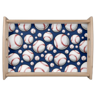 Baseball Sports Pattern Serving Tray