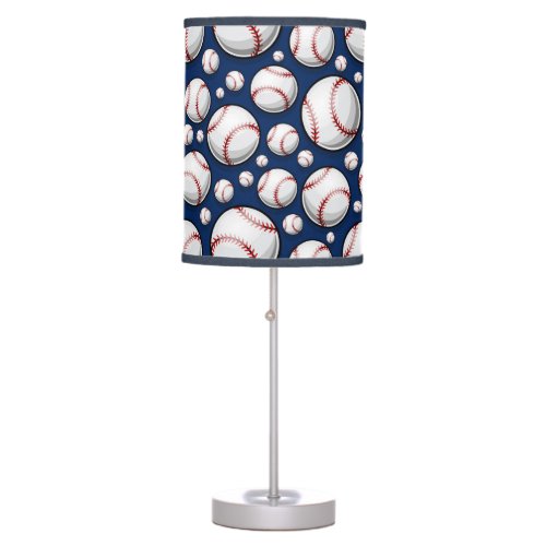 Baseball Sports Pattern Table Lamp