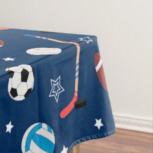 Baseball sports Pattern Tablecloth