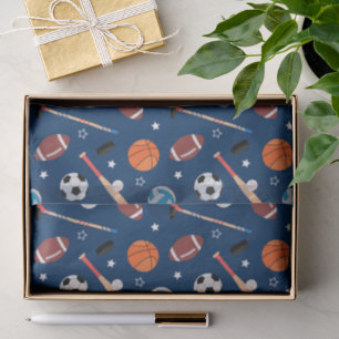 Baseball sports Pattern  Tissue Paper