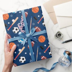 Baseball sports Pattern  Wrapping Paper