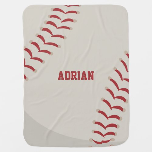 Baseball Sports Personalized  Baby Blanket