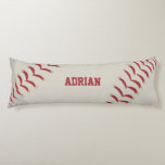 Baseball Sports Personalized  Body Pillow<br><div class="desc">A baseball sports design. Perfect for adults and kids who love playing baseball. An ideal design for baseball players,  baseball coaches,  baseball teams,  athletes and baseball enthusiasts. Perfect gift for birthday,  Christmas or any other special occasion. Personalize the text and make it your own!</div>