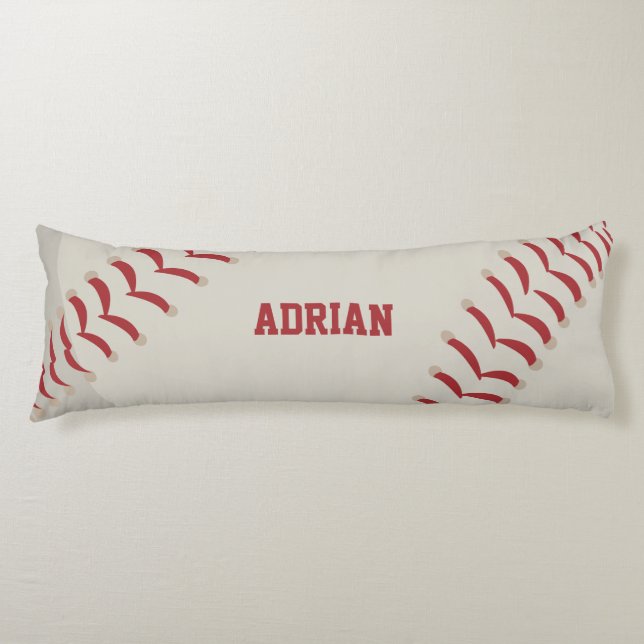 Baseball Sports Personalized  Body Pillow (Front)