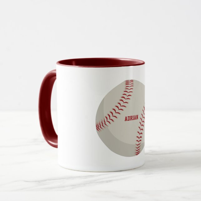 Baseball Sports Personalized  Mug (Front Left)