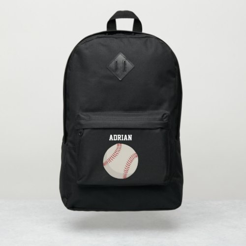 Baseball Sports Personalized School Port Authority Backpack