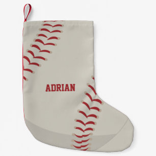 Baseball Sports Personalized Small Christmas Stocking