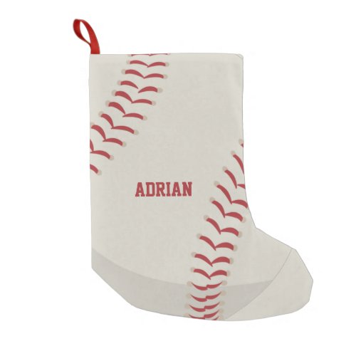 Baseball Sports Personalized  Small Christmas Stocking