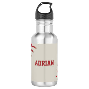 Baseball Sports Personalized Stainless Steel Water Bottle