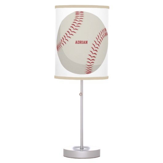 Baseball Sports Personalized  Table Lamp (Front)