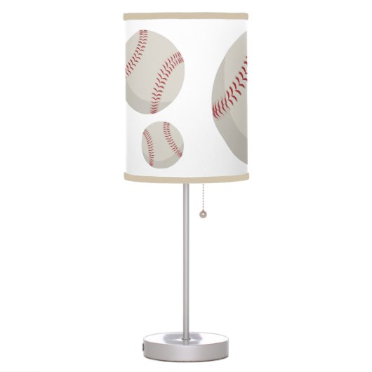 Baseball Sports Personalized  Table Lamp (Left)
