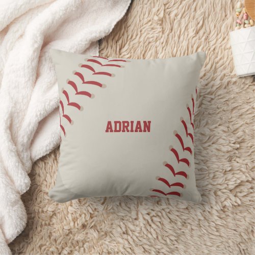 Baseball Sports Personalized  Throw Pillow