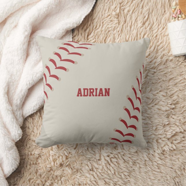 Baseball Sports Personalized  Throw Pillow (Blanket)