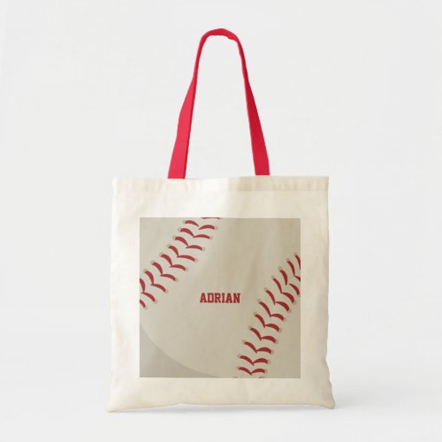 Baseball Sports Personalized Tote Bag