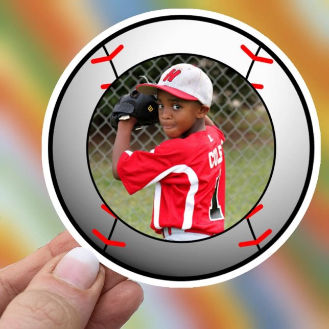 Baseball Sports Photo Sticker (Baseball or Softball Sticker)