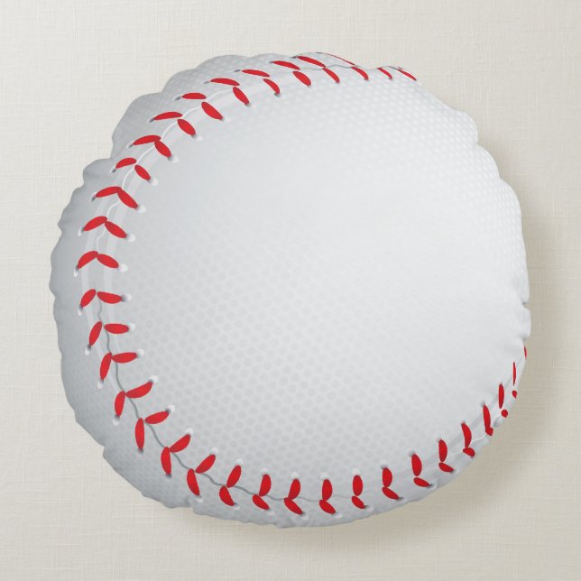Baseball Sports Round Pillow (Front)