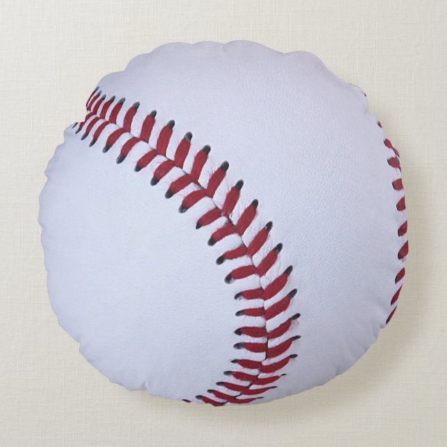 Baseball Sports Round Pillow (Front)
