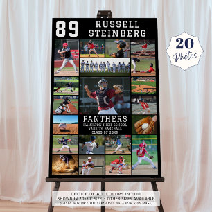 Baseball Sports Senior Night 20 Photos Graduation Foam Board