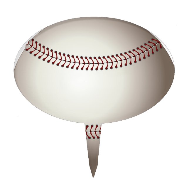 Baseball Sports Team Game Coach Family Friend Fun Cake Topper (Front)