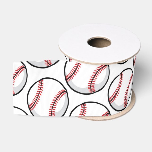 Baseball Sports Team Player Game Classic Grosgrain Ribbon (Spool)