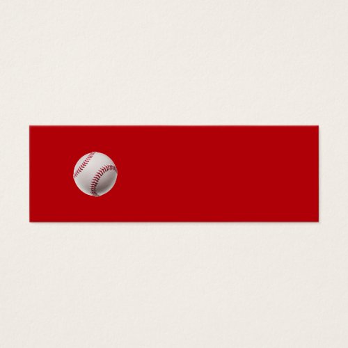 Baseball - Sports Template Baseballs on Red Business Card