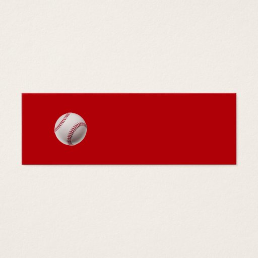 Customizable Baseball - Sports Template Baseballs on Red Business Card
