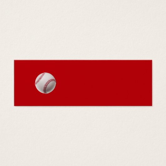Baseball - Sports Template Baseballs on Red (Front)