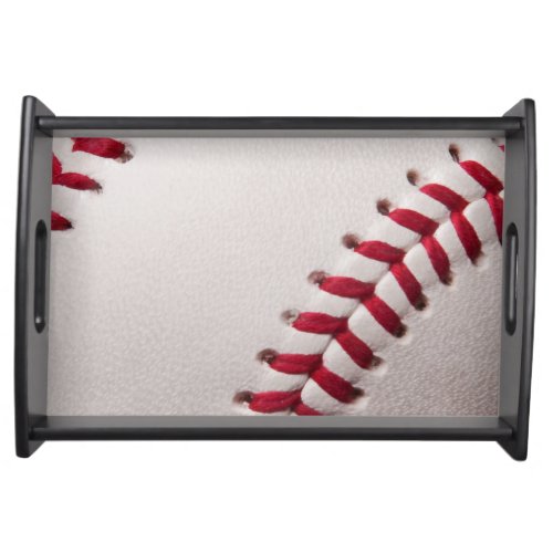 Baseball Sports Template Personalized Baseballs Serving Tray