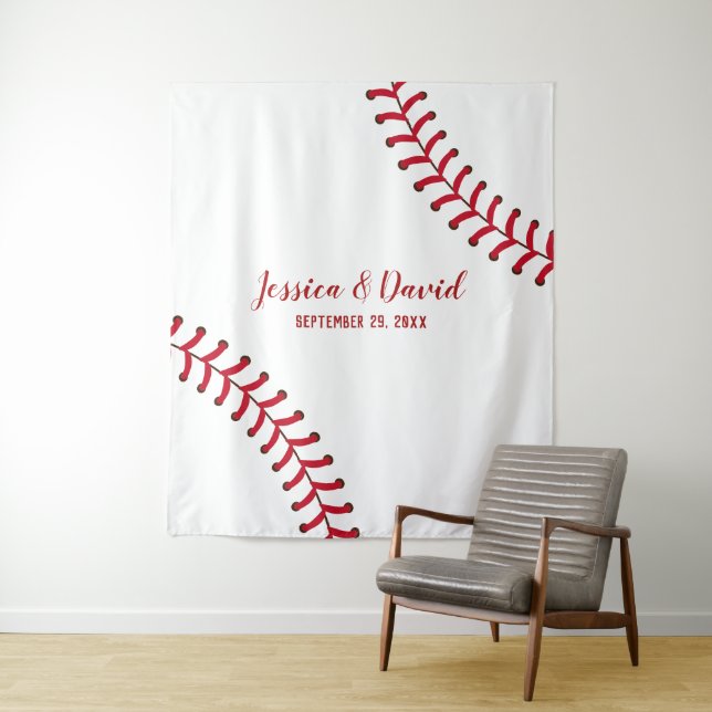 Baseball Sports Theme Wedding Backdrops (In Situ)
