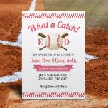 Baseball Sports Theme Wedding Invitation<br><div class="desc">Baseball Stitching Sports Themed Wedding invitations.</div>