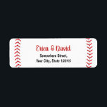 Baseball Sports Theme Wedding Label<br><div class="desc">Baseball Sports Theme Wedding Return Address Labels.</div>