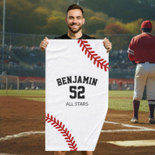 baseball sports towel, coach bath towel