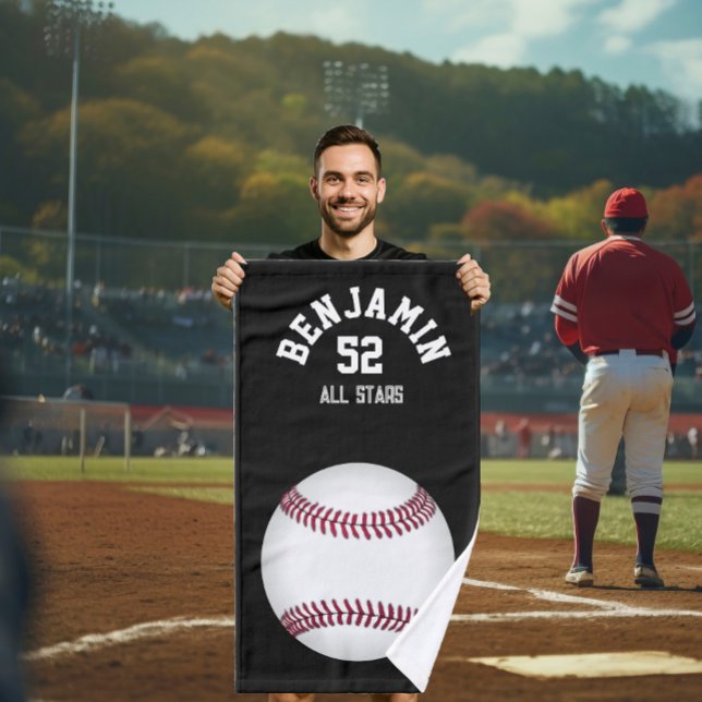 Baseball sports towel, coach bath towel (Creator Uploaded)