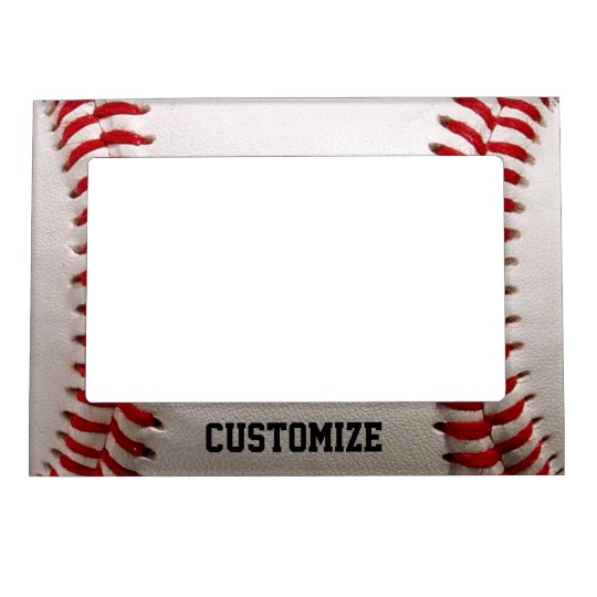 Baseball Sports with Customizable Name Magnetic Photo ...