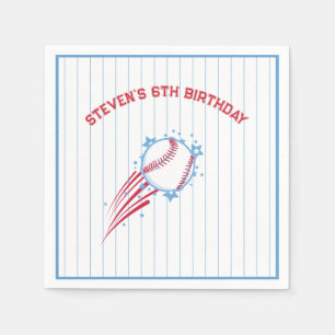 Baseball Sporty Birthday for Kids Napkins