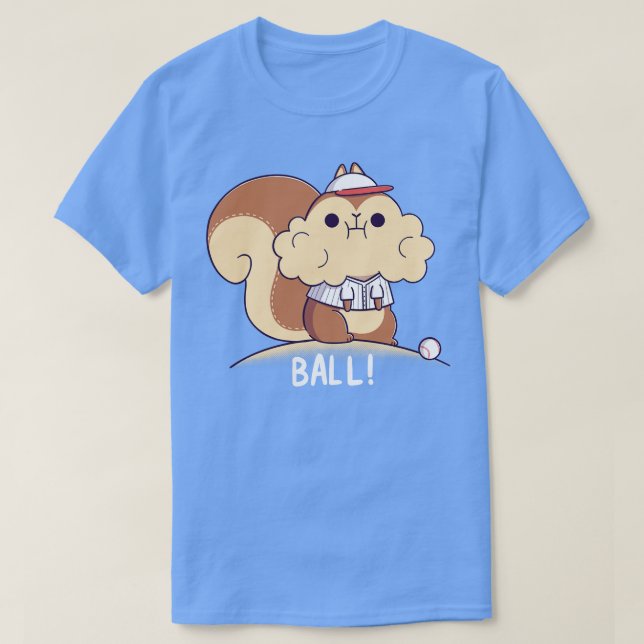 Baseball Squirrel T-Shirt (Design Front)