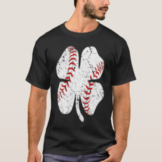 Baseball St Patricks Day Boys Men Catcher Pitcher  T-Shirt