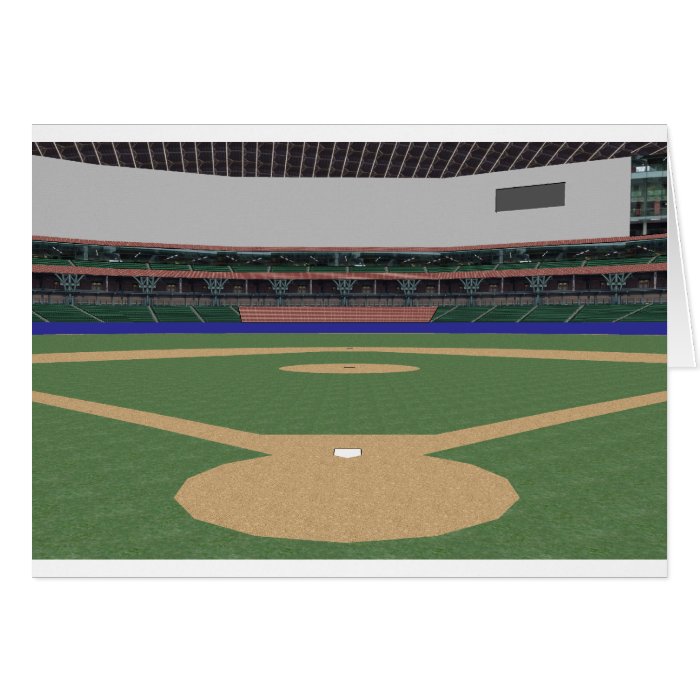 Baseball Stadium 3D Model Card