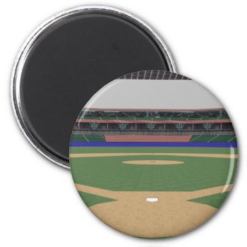 Baseball Stadium: 3d Model: Magnet by spiritswitchboard at Zazzle