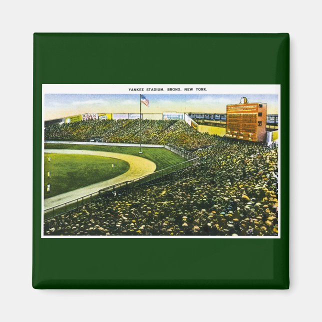 Baseball Stadium, Bronx, New York Vintage Magnet (Front)