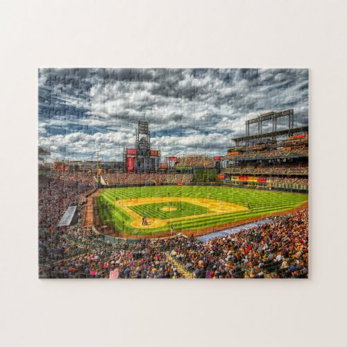 Baseball stadium full of fans jigsaw puzzle
