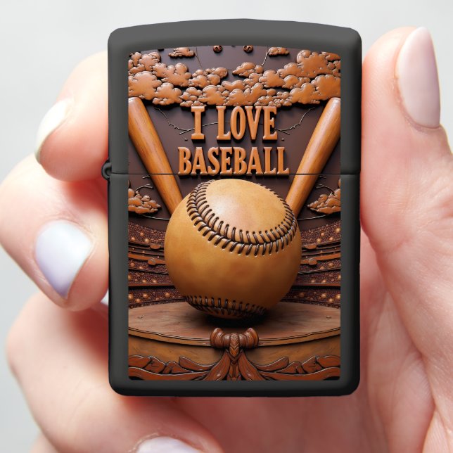 Baseball Stadium Large Ball Zippo Lighter (In Hand)