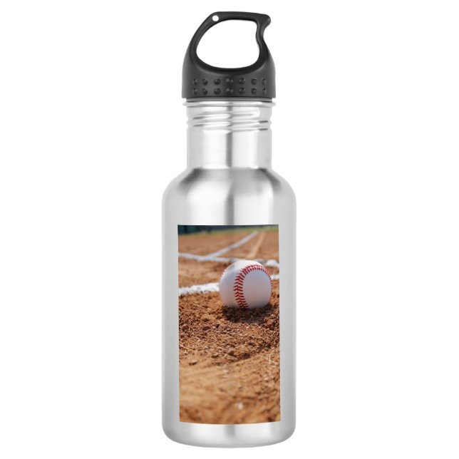 Baseball  stainless steel water bottle (Front)