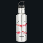 Baseball Stainless Steel Water Bottle<br><div class="desc">Baseball</div>