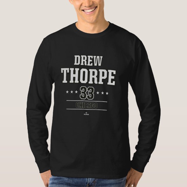 Baseball Star Drew Thorpe Chicago MLBPA T-Shirt (Front)
