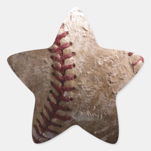 Baseball Star Sticker