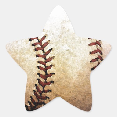 Baseball Star Sticker