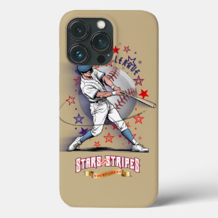 Baseball Stars & Stripes iPhone 13 Pro Case