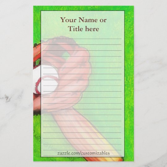 Baseball Stationery | Zazzle.com